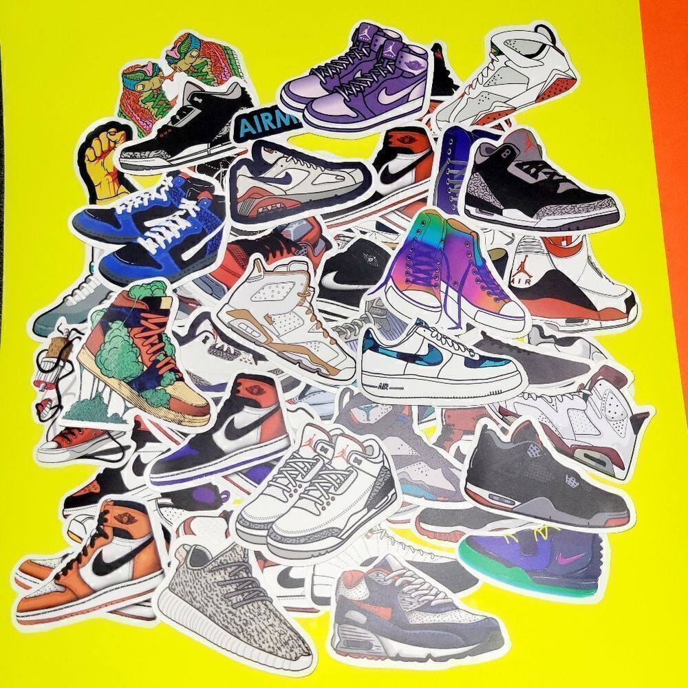 50pc brand new waterproof Nike sneakers stickers
